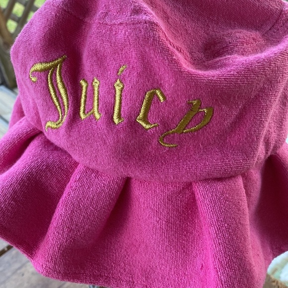 Juicy Couture Hot Pink Terry Cloth Bucket Hat - Picture 3 of 5